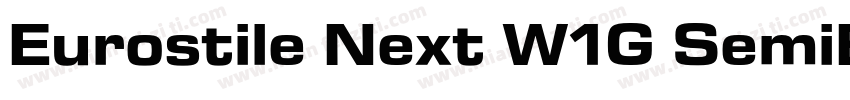 Eurostile Next W1G SemiBold字体转换